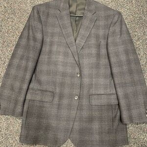 Jos. A. Bank Charcoal Checkered Blazer